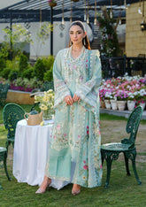 3-PC Unstitched Embordered Luxury Lawn By Elaf | ELH-2B ZOYA